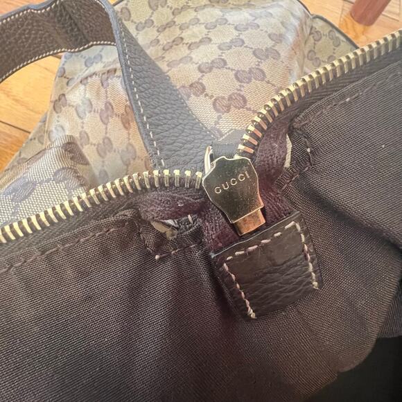 Gucci Interlocking GG Crystal Canvas Travel Gym Weekender Duffle Bag XL - Picture 14 of 17